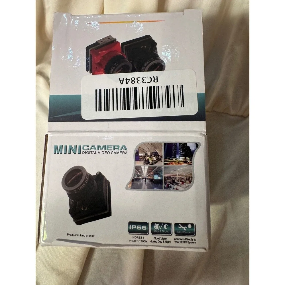 Mini Digital Video Camera RC3384A IP66 Day Night CCTV FPV Red 2.1mm Lens Kit